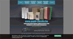 Desktop Screenshot of papir-zacsko.hu